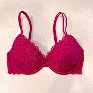 VTG Victoria Secret Magenta Push-up Bra